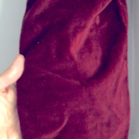 Lucky brand velvet pants, Burgundy - Picture 4 of 4